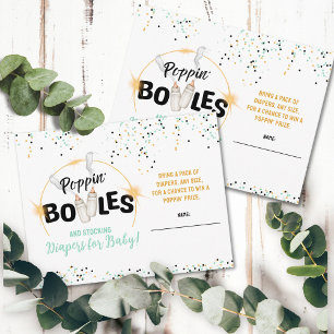 Poppin' Bottles and Stocking Diapers Raffle Card