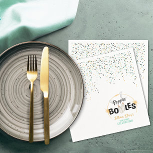 Poppin' Bottles Baby Shower  Napkin