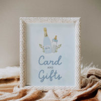 Poppin Bottles Boy Baby Shower Cards and Gifts