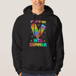 Poppin Into Summer Colourful Ice Cream Pop It Hoodie