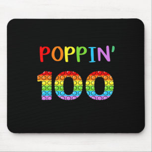 Poppin My Way Through 100 Days Of School Kids 100t Mouse Pad
