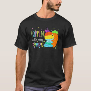 Poppin With My Bunny Pop It Rabbit Happy Easter Da T-Shirt
