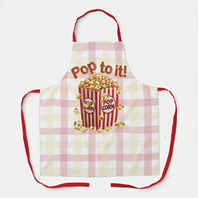 Poppin' with Style - "Pop to it!" Apron (Front)