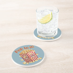 Poppin' with Style - "Pop to it!" Coaster
