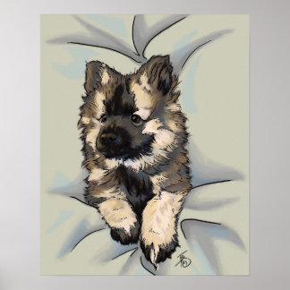 Popping Autumn Rain Poster