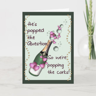 Popping Corks Funny Wedding Invitation