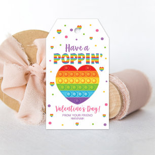 Popping Gift Tags, Classroom Valentine's Tag