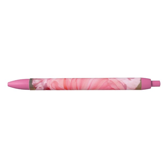 Popping in Pink  Black Ink Pen (Front)