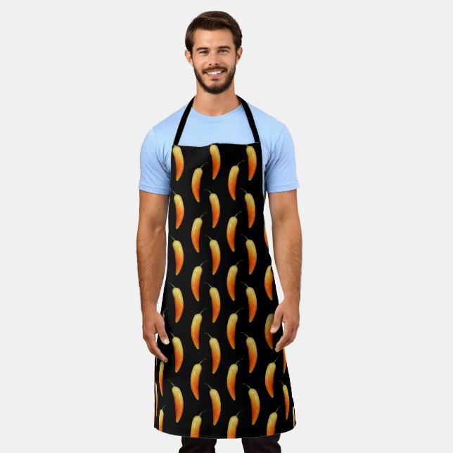 Popping Peppers Apron (Worn)