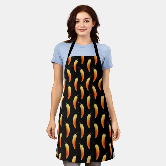 Popping Peppers Apron (Worn)