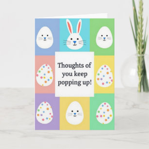 Popping Up Thoughts Greeting Card