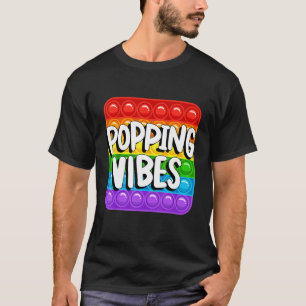 Popping Vibes Cool Game Board Fidget Pop It T-Shirt