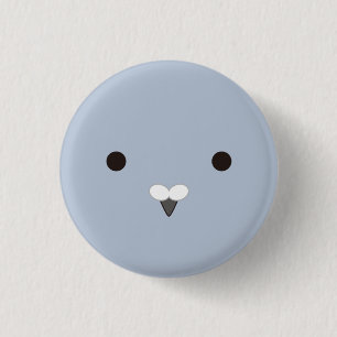 Poppo (Ash)-Coo! (gray) 1 Inch Round Button