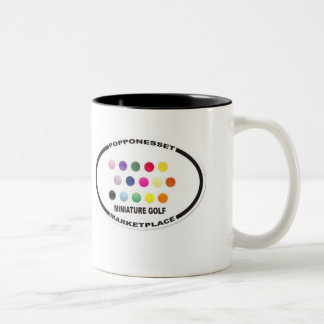 popponesset miniature golf Two-Tone coffee mug