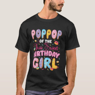 PopPop Of The Two Sweet Birthday Girl Donut 2Nd Bi T-Shirt