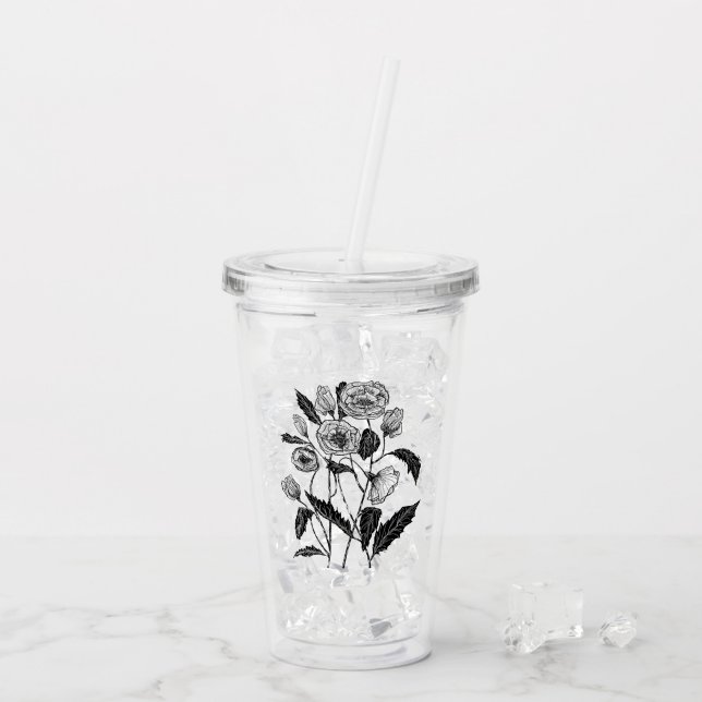 Poppy Acrylic Tumbler (Back Ice)