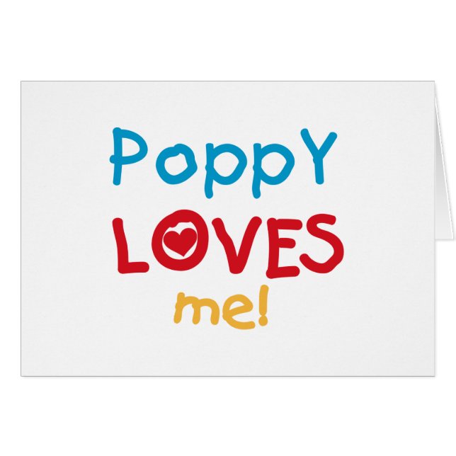 Poppy aime moi t-shirts et cadeaux (Devant horizontal)