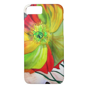 Poppy Art macro poppy iPhone 8/7 Case