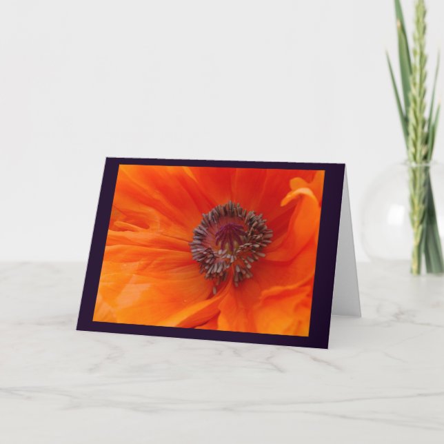 Poppy Blank Note Card (Front)