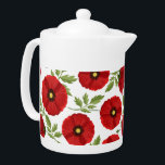 Poppy blooming joyful Summer Flowers<br><div class="desc">Poppy Flowers blooming joyful spring and summer vector seamless repeat textile / fabric pattern illustration. Original graphic art copyright BluedarkArt TheChameleonArt.</div>