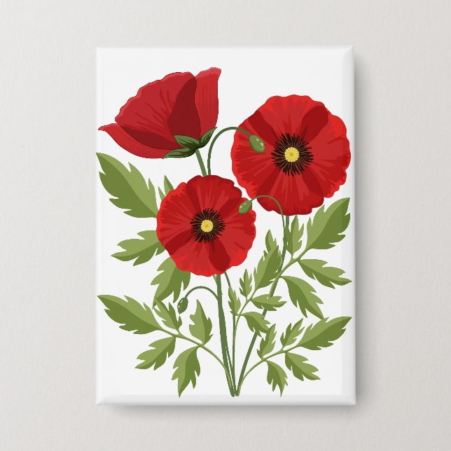 Poppy blooming joyful Summer Flowers (Front)