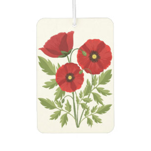 Poppy blooming joyful Summer Flowers Air Freshener