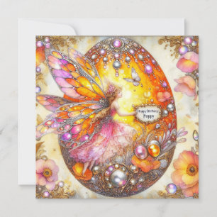 POPPY ~ Carte d'anniversaire ~ Fairy Décore Oeuf ~