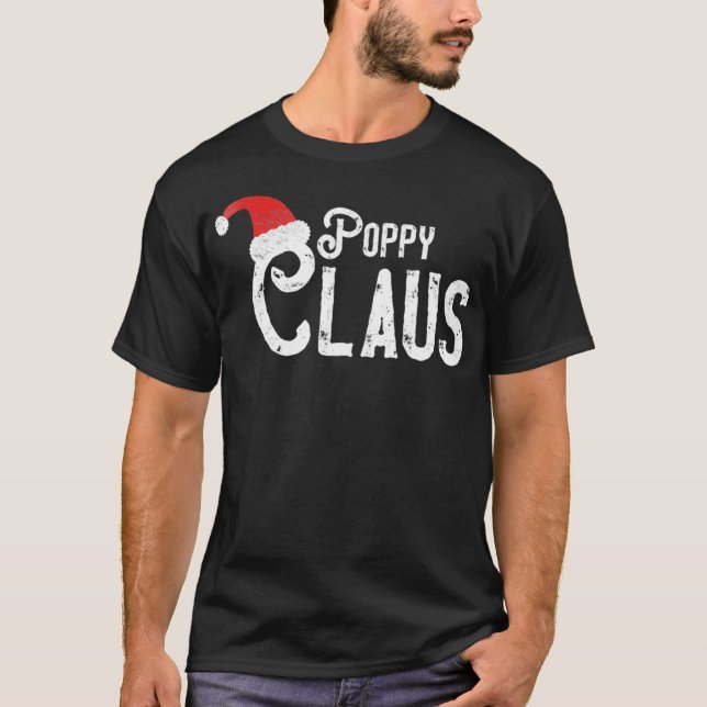 Poppy Claus Matching Family Christmas T-Shirt (Front)