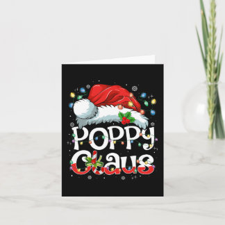 Poppy Claus Xmas Santa Matching Family Christmas P Card
