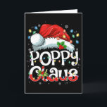 Poppy Claus Xmas Santa Matching Family Christmas P Card<br><div class="desc">Poppy Claus Xmas Santa Matching Family Christmas Pajamas</div>