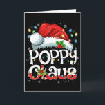 Poppy Claus Xmas Santa Matching Family Christmas P Card<br><div class="desc">Poppy Claus Xmas Santa Matching Family Christmas Pajamas</div>