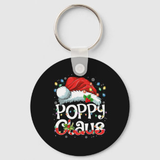 Poppy Claus Xmas Santa Matching Family Christmas P Keychain