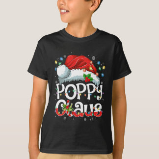 Poppy Claus Xmas Santa Matching Family Christmas P T-Shirt