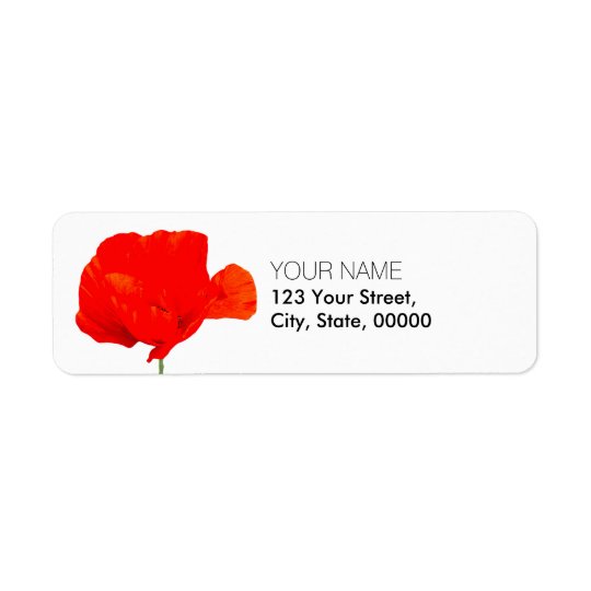 POPPY Collection 06 Return Address Labels