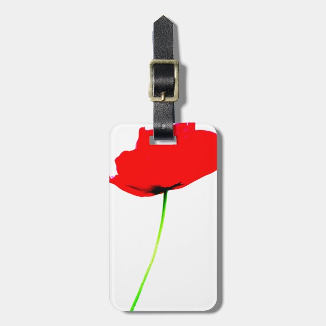 POPPY Collection 1 Mother's day Luggage Tag (Front Vertical)