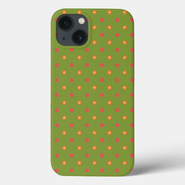 Poppy Colours Polka Dots iPad Case-Mate Case (Back)