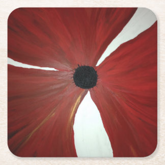 Poppy Custom Square Coasters