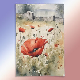 Poppy Day v.2 Kitchen Towel