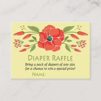Poppy Diaper Raffle Tickets