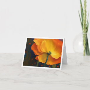Poppy Dreams Folded Note Card