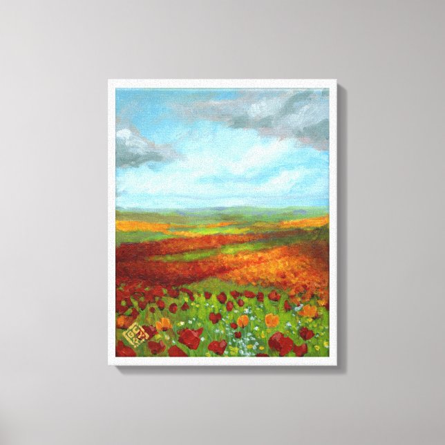 Poppy Dreams Giclee Canvas Print (Front)