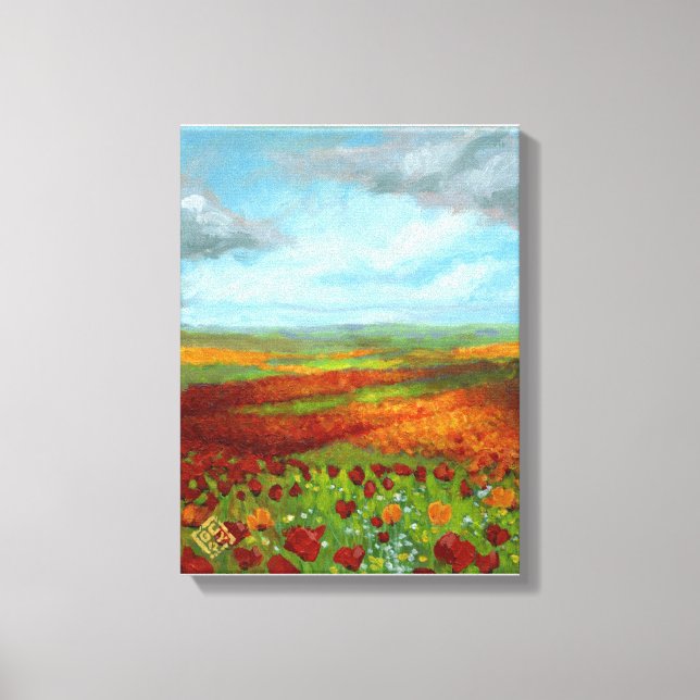 Poppy Dreams Giclee Canvas Print (Front)