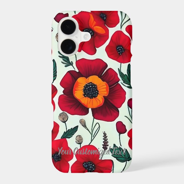 Poppy Dreams: Patterns that Inspire iPhone Case (Back)