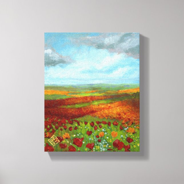 Poppy Dreams - Wrapped Giclee Canvas Print (Front)