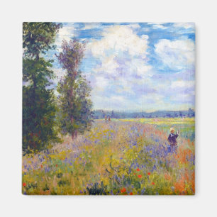 Poppy Field, Argenteuil, 1875 Claude Monet Magnet