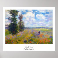 Poppy Field, Argenteuil, 1875 Claude Monet