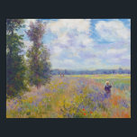 Poppy Field Argenteuil Claude Monet vibrant art Faux Canvas Print<br><div class="desc">Poppy Field Argenteuil Claude Monet vibrant art Faux Canvas Print</div>