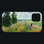 Poppy Field, Argenteuil - Fine art by Claude Monet iPhone 12 Case<br><div class="desc">Claude Monet famous painting,  Poppy Field in Argenteuil</div>