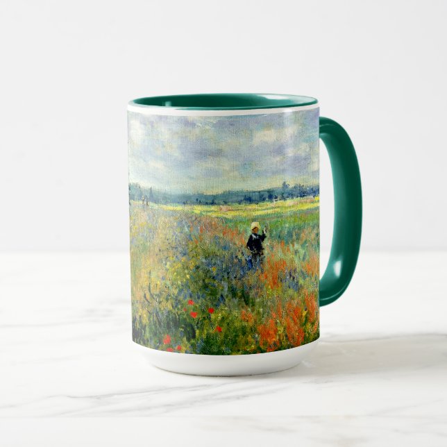 Poppy Field, Argenteuil - Fine art by Claude Monet Mug (Front Right)