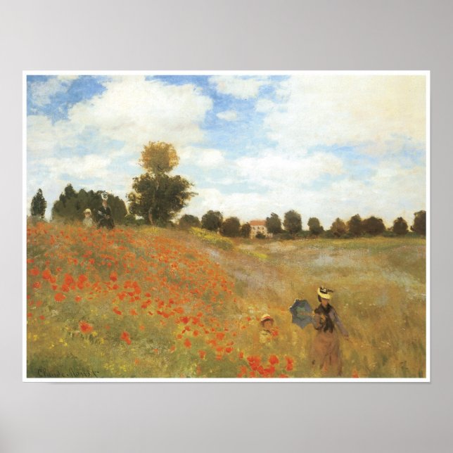 Poppy Field at Argenteuil, 1873 Poster (Front)
